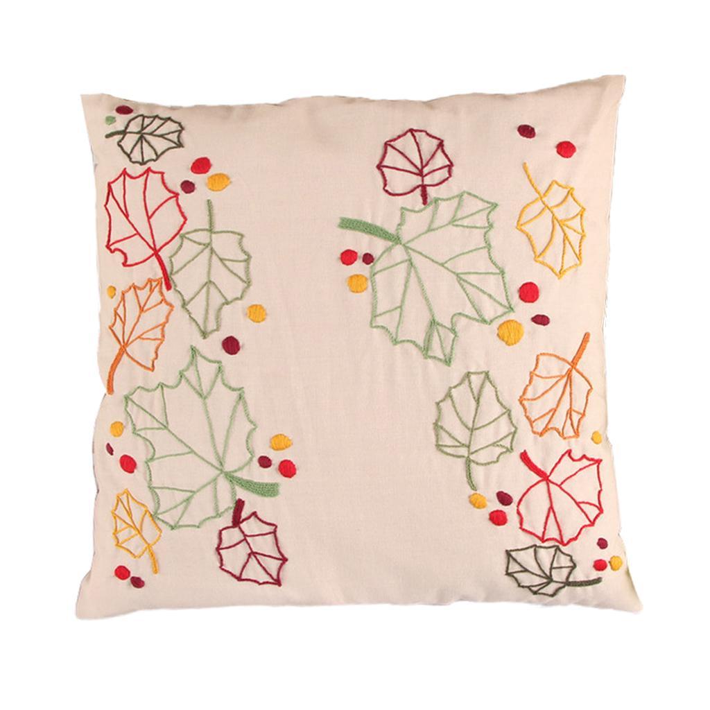 DIY Embroidery Kit Pillow Case Handmade For Beginners