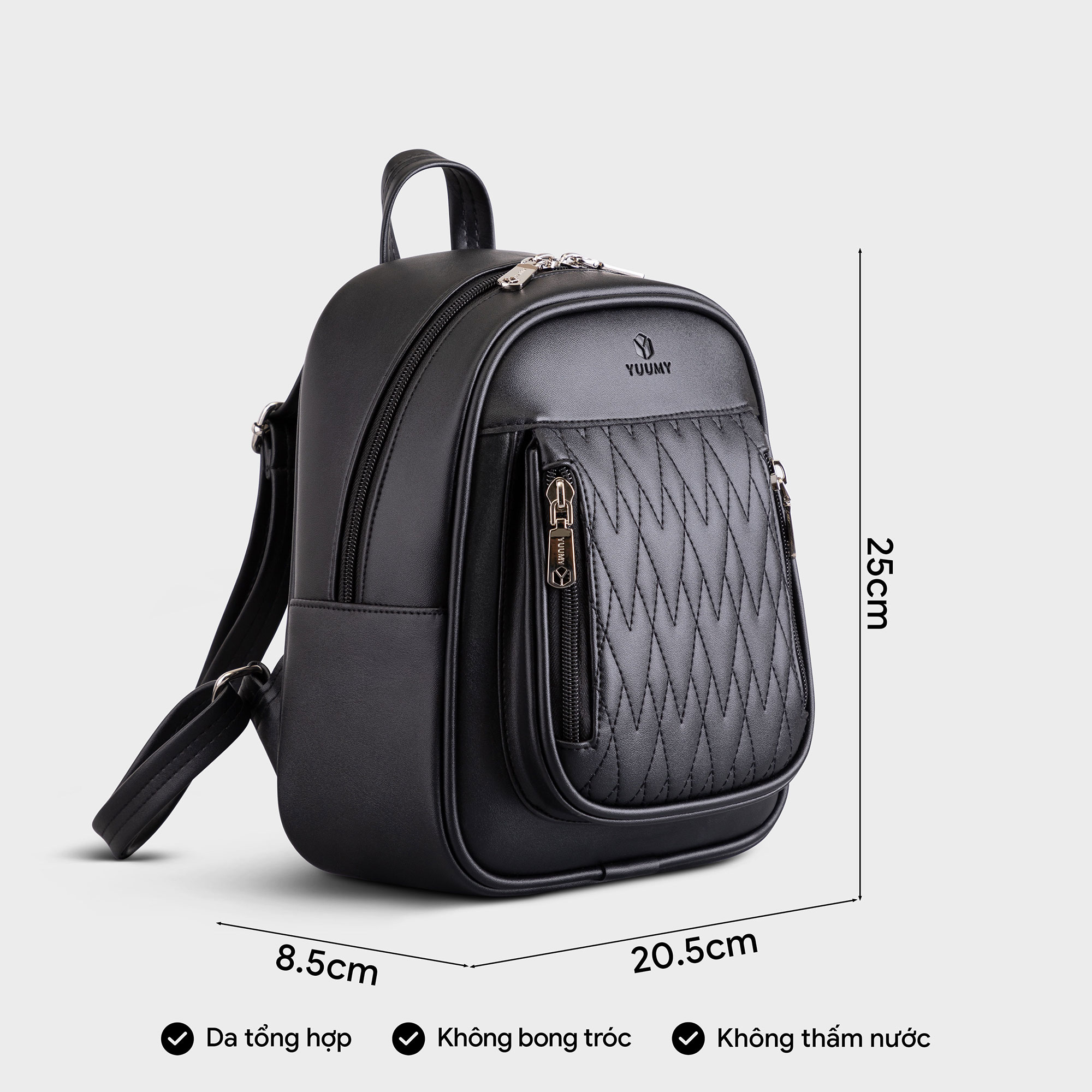Balo Yuumy ( Thời trang nữ tiện lợi cỡ trung - Balo da Seasand YBA79 )