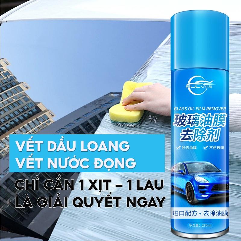 Bình Xịt Kính Chắn Gió Ô Tô Tẩy Sạch Vết Dầu Và Vết Nước Đọng Trên Kính Ô Tô Xịt Bọt Tuyết Tẩy Bẩn QC-050 QC-050