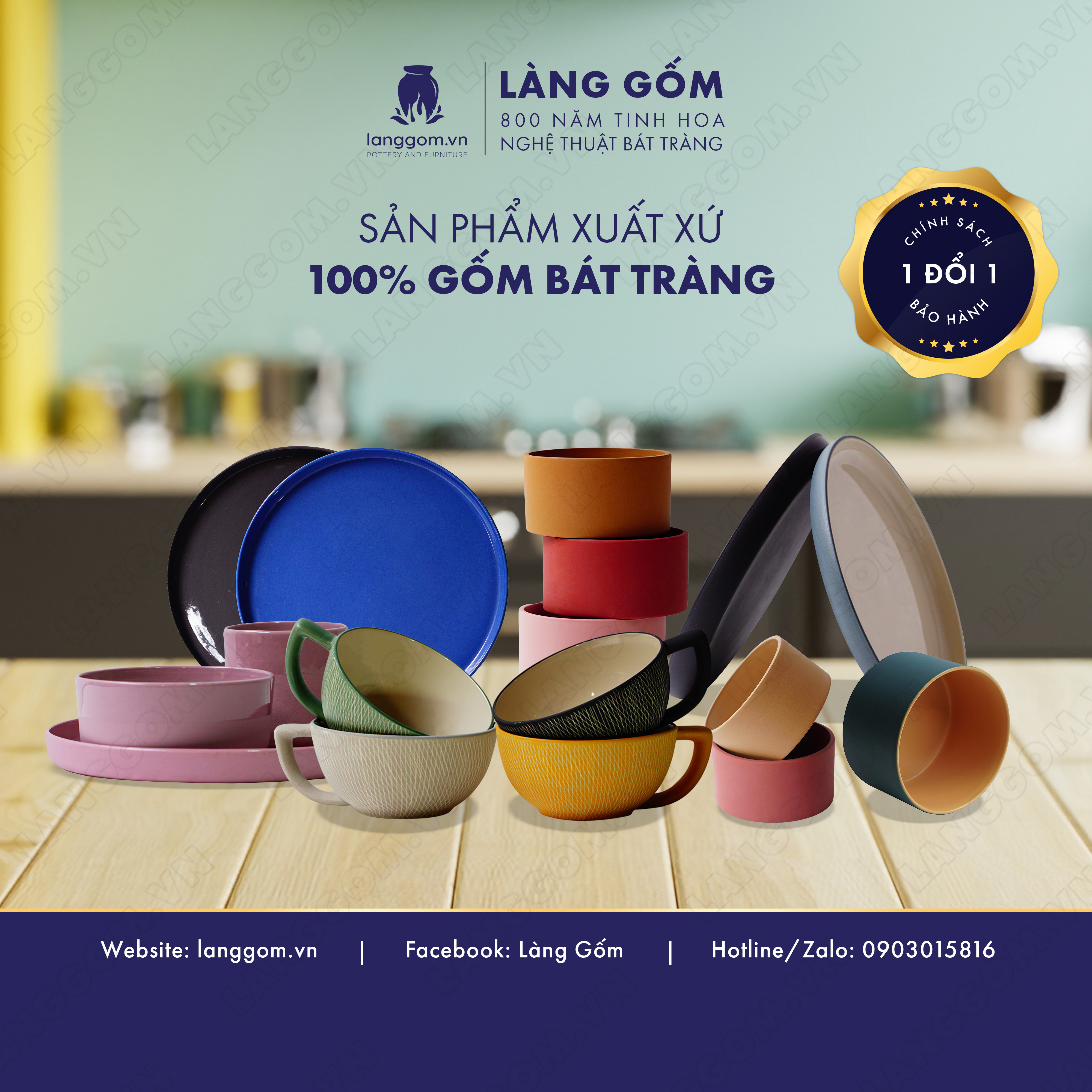 Đĩa gốm sứ cao cấp đựng bánh kẹo kiểu lòng sâu - Gốm sứ Bát Tràng