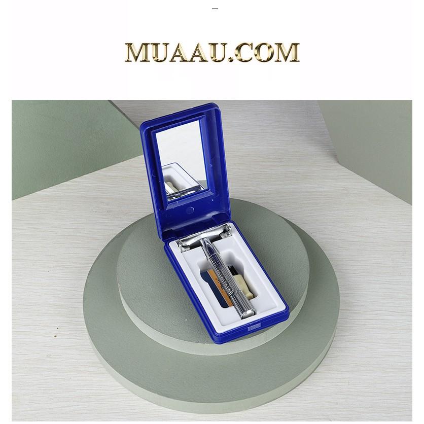 Bàn Cạo Râu Thủ Công 2 Lưỡi Inox Không Gỉ NJ997 Giá Rẻ️! Dao Cạo Râu Cổ Điển Siêu Bền️