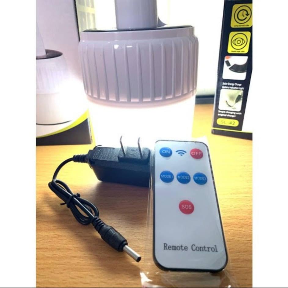 Bóng đèn tích điện 100w có móc treo kèm củ sạc