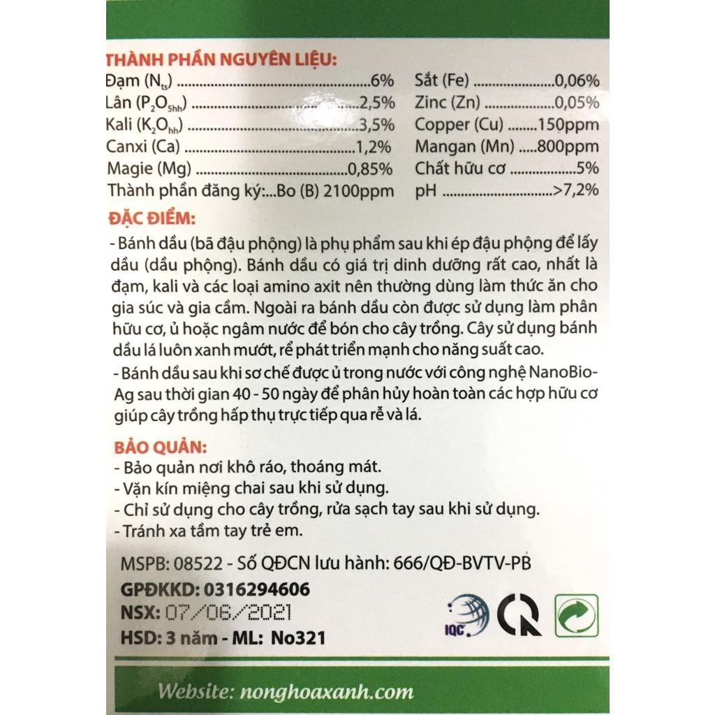 BÁNH DẦU MULTI - PEANUT - KÍCH RỂ, BUNG ĐỌT, DƯỠNG HOA, ĐẬU QUẢ, LỚN TRÁI - CHAI 0,5 LÍT