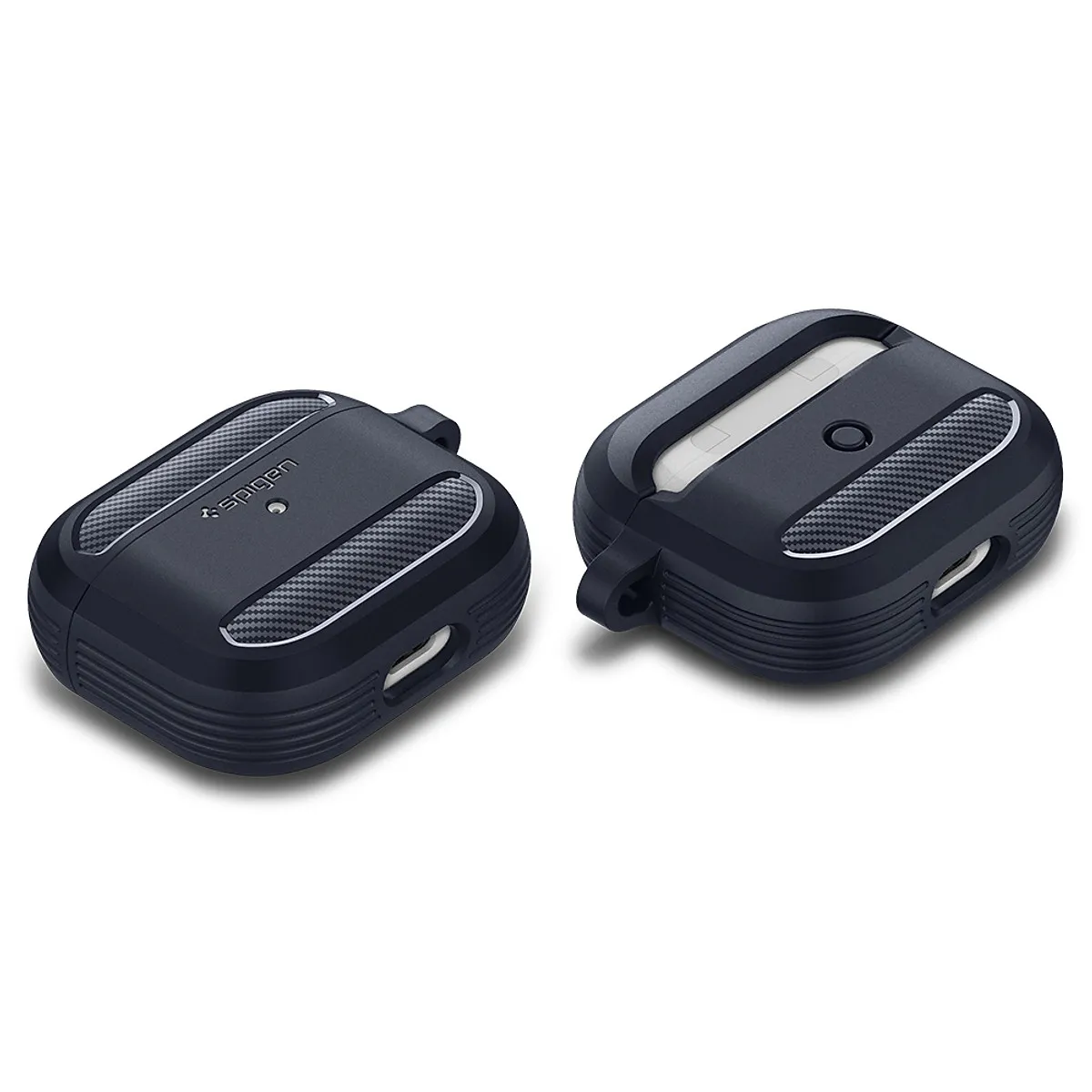 ỐP LƯNG DÀNH CHO AIRPOD 3 SPIGEN RUGGED ARMOR Mỏng và dễ dàng cầm nắm - Hàng Chính Hãng