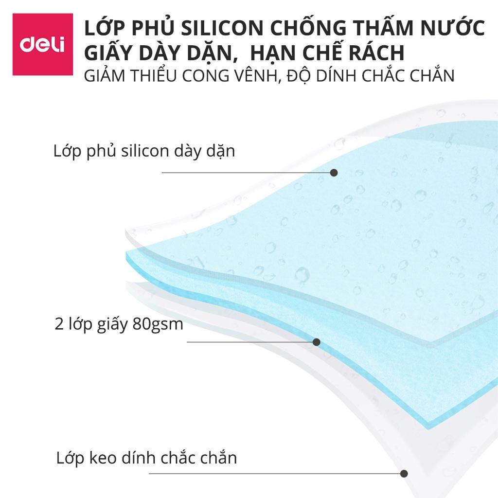 Giấy nhớ giấy nhắn hình ngộ nghĩnh Deli - giấy note ghi chú - 1 tệp màu ngẫu nhiên - 21540