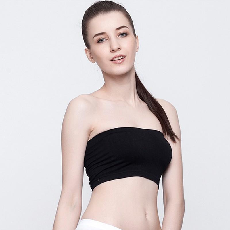 Áo quây ngực Evelyn thun trơn, croptop nữ dáng ôm, màu trơn không dây kiểu dáng basic