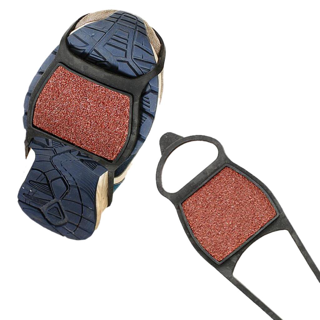 2 Pcs Ice Snow Non-Slip Spikes Shoes Boots Grippers Crampon Walk Cleats