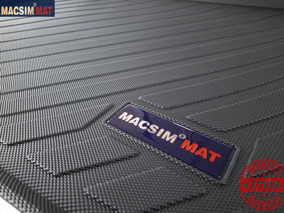 Thảm lót cốp xe ô tô Hyundai Tucson 2008-2013 nhãn hiệu Macsim chất liệu TPV cao cấp màu đen(102)