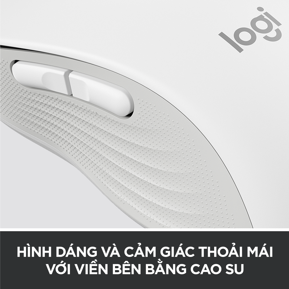 Chuột không dây bluetooth Logitech Signature M650 - Dành cho tay có kích cỡ từ nhỏ tới trung bình, Cuộn SmartWheel, giảm ồn, các nút bên có thể tùy chỉnh - Hàng chính hãng