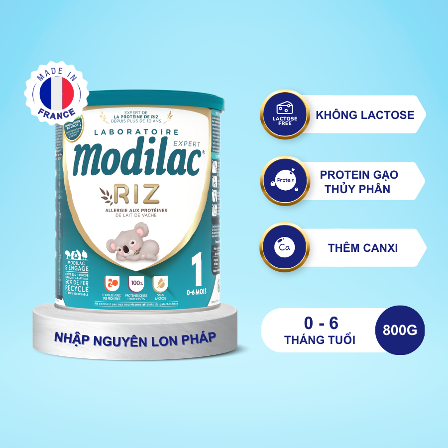 Sữa bột Modilac Expert Riz 1 800g