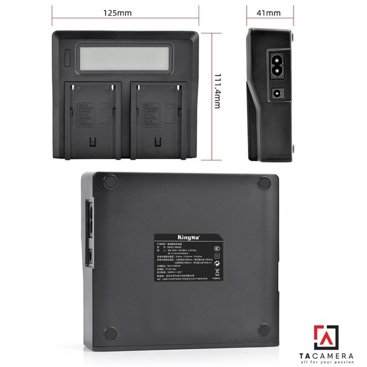 Sạc Đôi LCD Kingma For Sony NP-F750/F550/F970 - Hàng Chính Hãng