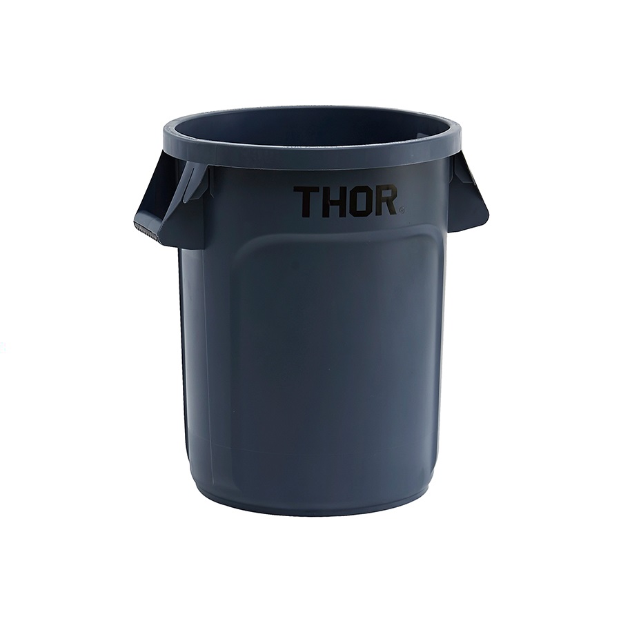 Thùng nhựa tròn đa năng THOR 38L HORECA TRUST mã 1011GY màu xám (không nắp)