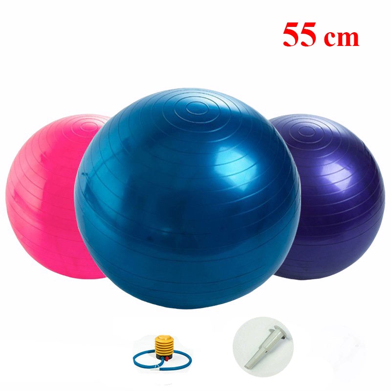 Bóng Tập Yoga Cao Cấp Bóng Tập Cho Trẻ Em 55cm Dày 2mm Chống Nổ