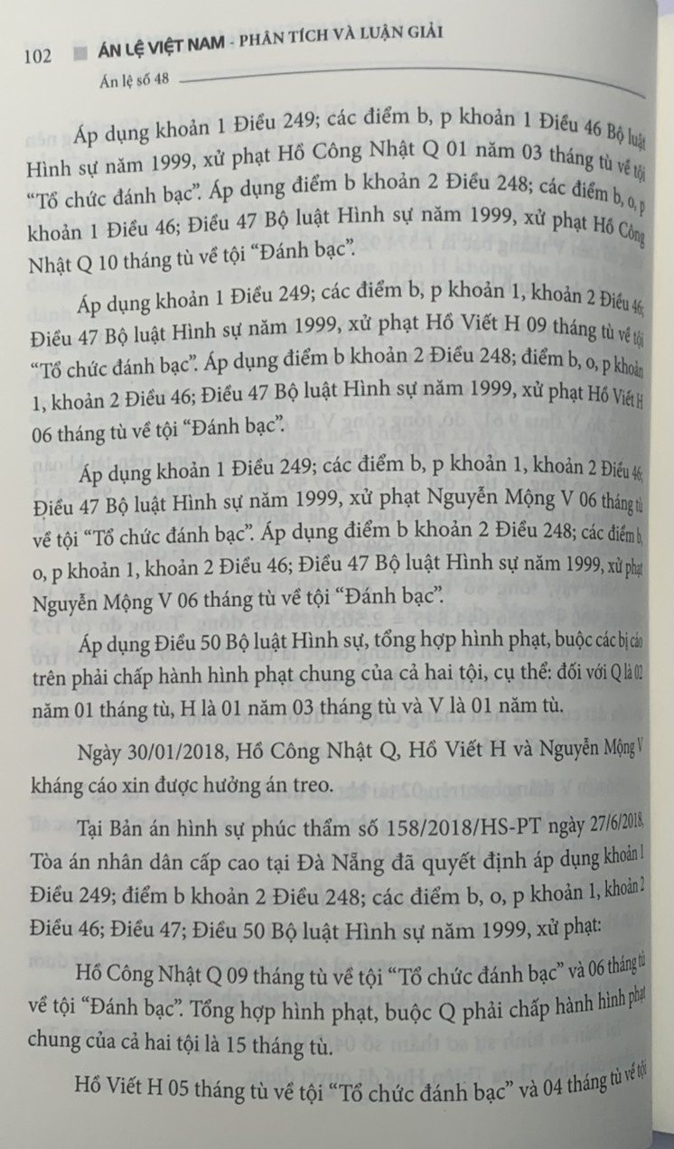 Án lệ Việt Nam – Phân tích và luận giải (Tập 2: từ án lệ 44 đến án lệ 70) – tái bản lần thứ nhất