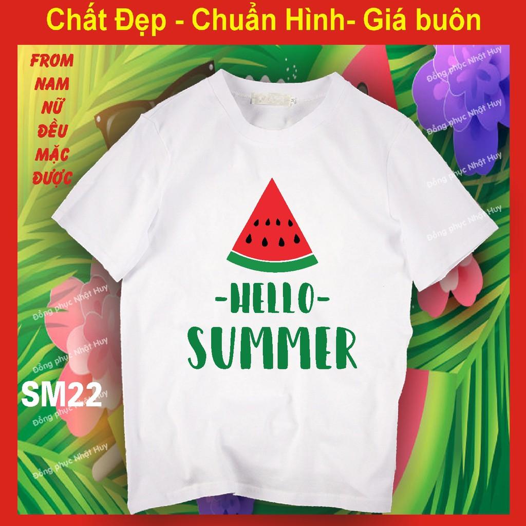 áo đi biển SM20 đủ size,du lịch,chơi,nhóm hello summer,thun,phông,đồng phục