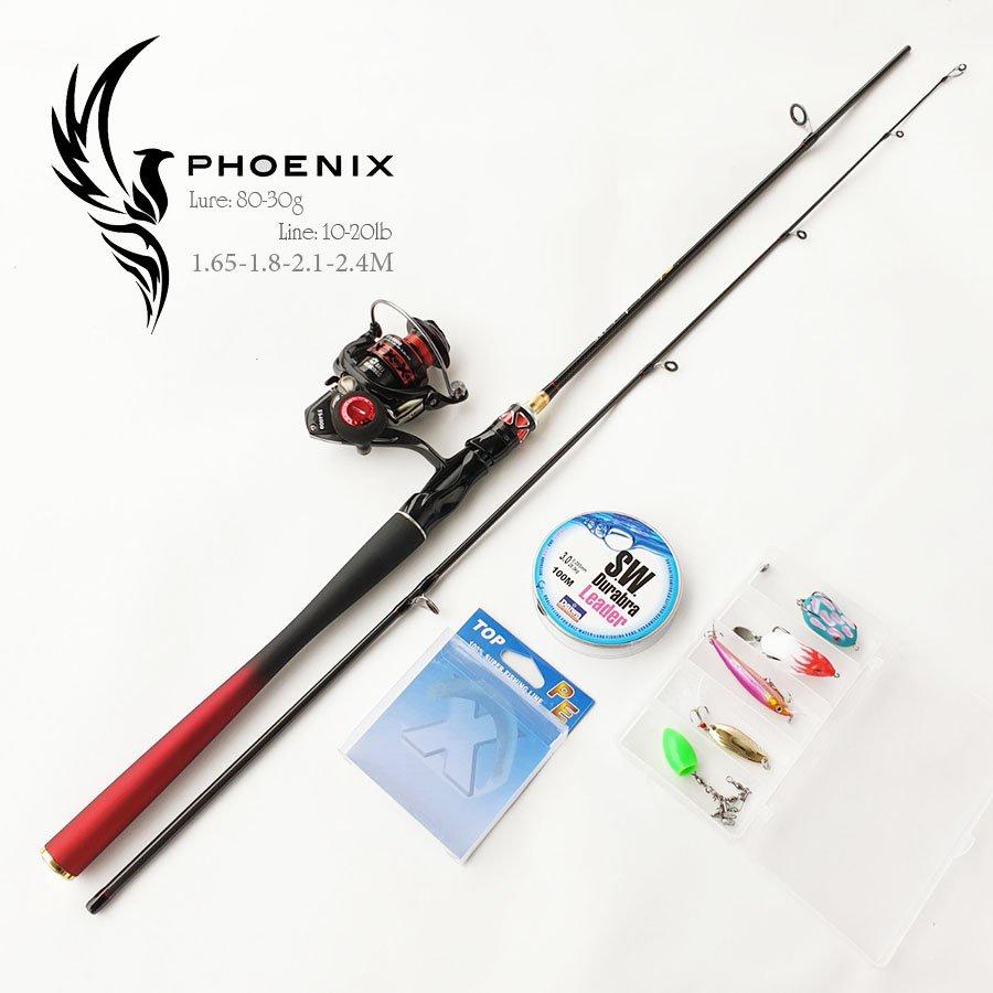 Bộ cần câu lure máy đứng Phoenix kèm máy Deukio và bộ phụ kiện BCM20 - Đứng