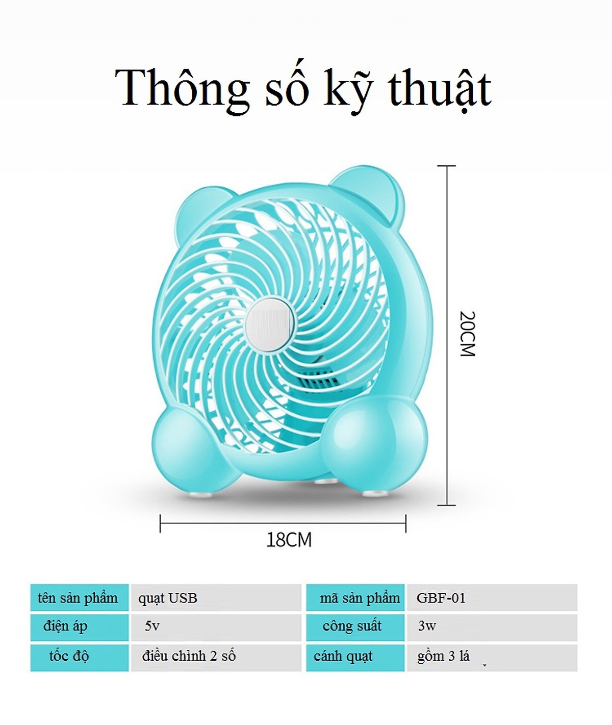 Quạt mini 2 tốc gió  mô hình ngộ nghĩnh -Hàng nhập khẩu