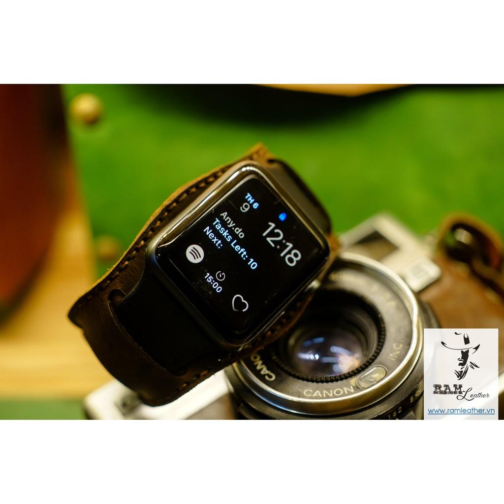 TẤM ĐỆM BUNDSTRAP RAM B2 SÁP NGỰA ĐỎ ĐỂ KẾT HỢP VỚI DÂY ZIN CỦA APPLE WATCH - RAM LEATHER