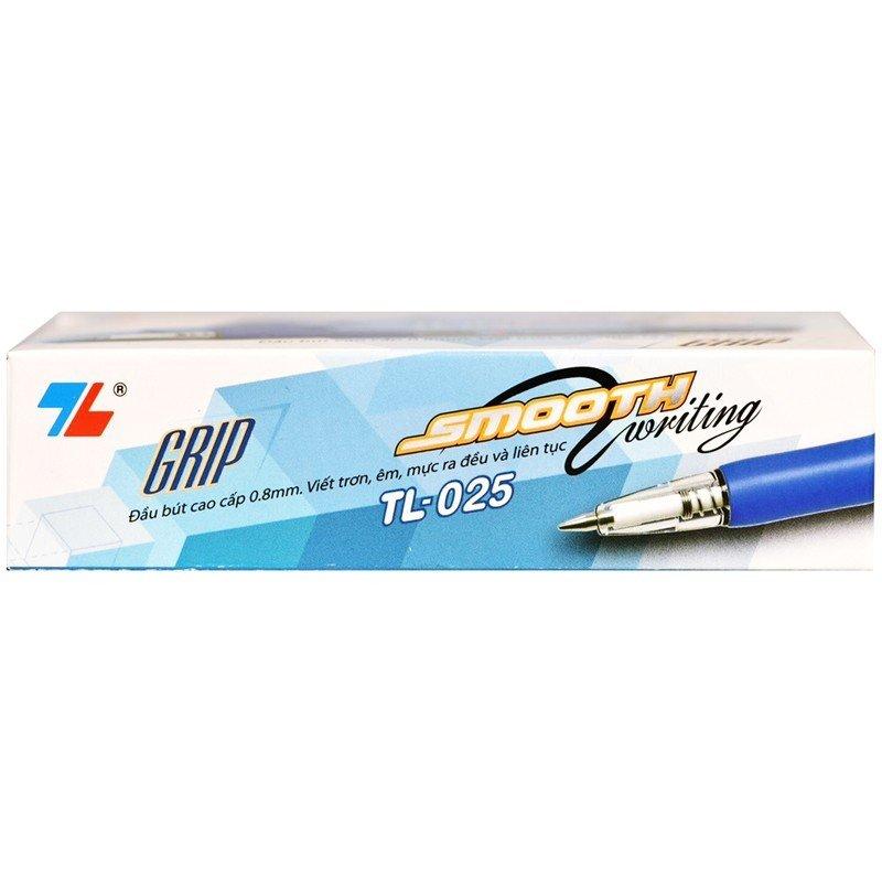 Hộp 20 Bút Bi Grip 0.8 mm Thiên Long TL-025 - Mực Xanh