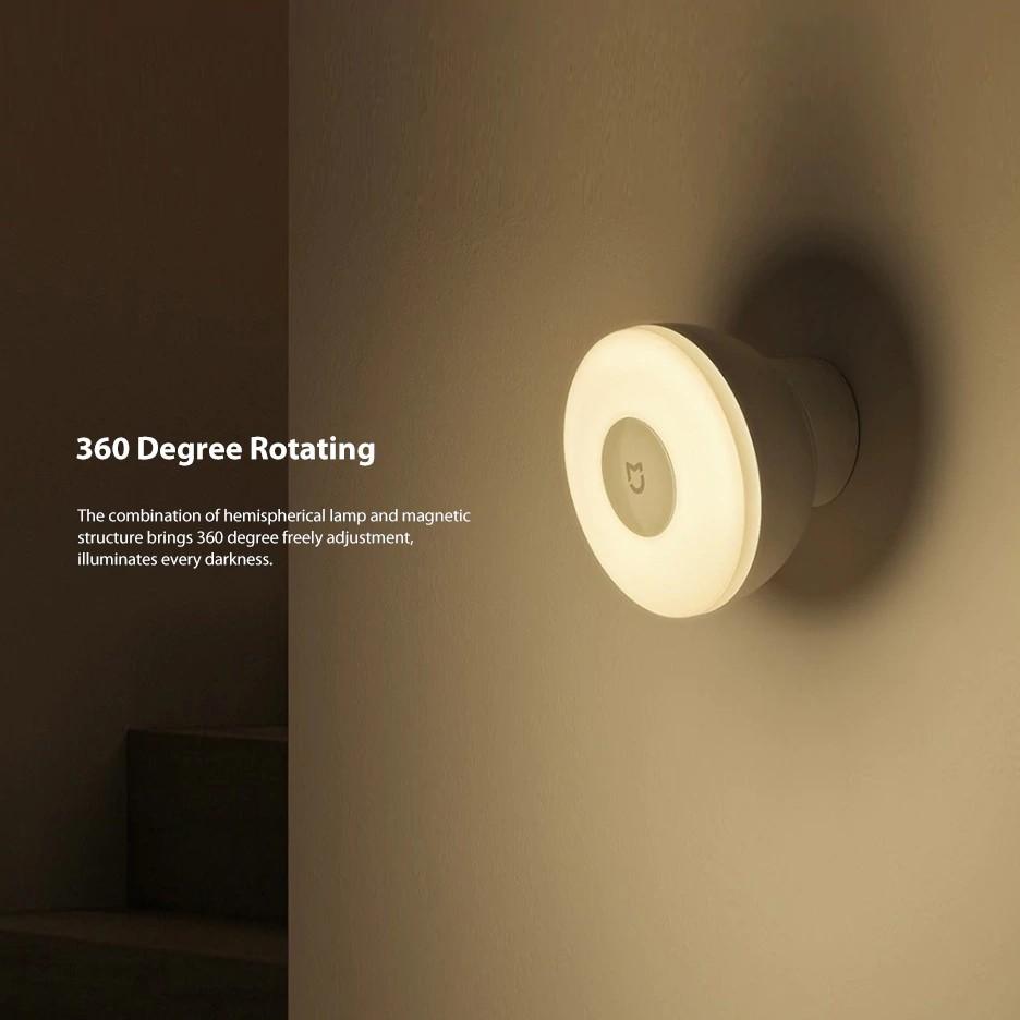 Xiaomi Mijia Đèn Ngủ Thế Hệ Thứ 2 Từ Tính Cảm Biến Hồng Ngoại Cơ Thể Có Thể Điều Chỉnh Xoay 360