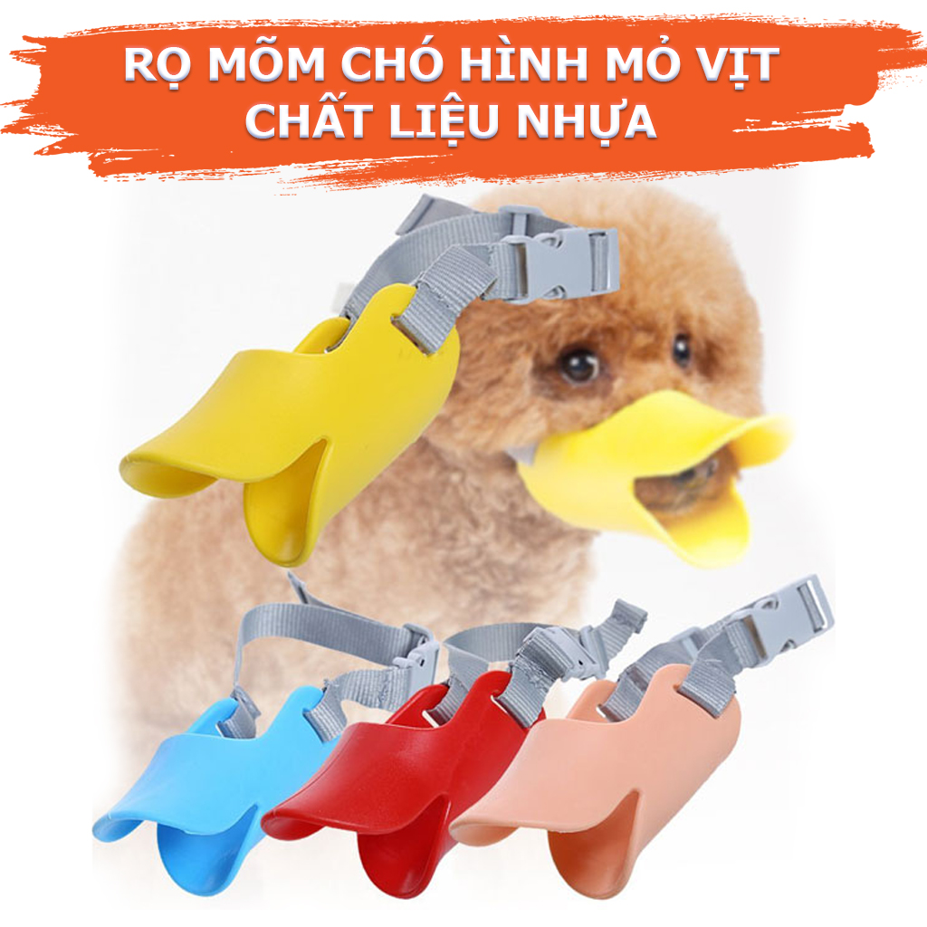 Rọ Mõm Mỏ Vịt Nhựa Mềm Cho Chó