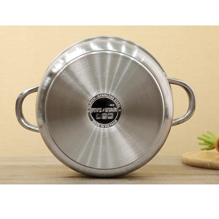 Bộ nồi Inox 430 Fivestar nắp inox FS-B3010