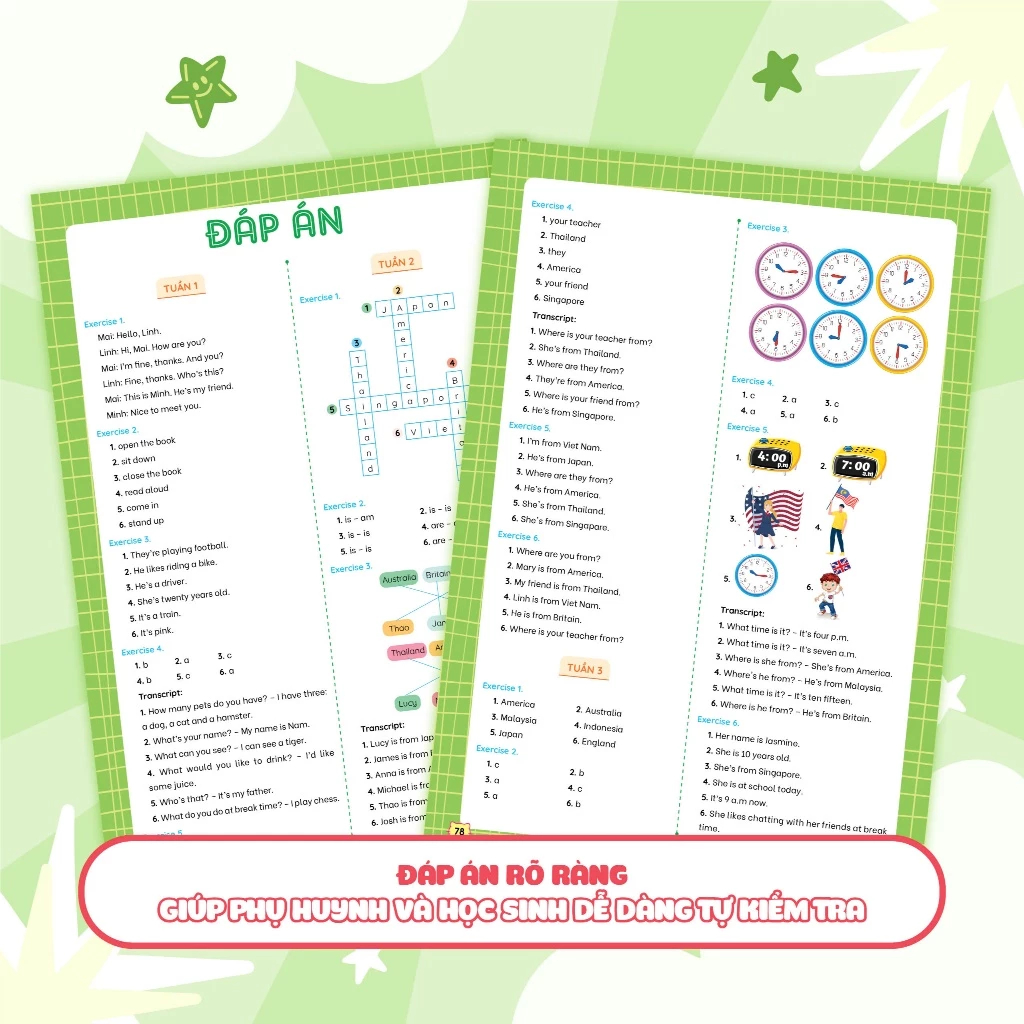 Phiếu Bài Tập Cuối Tuần Tiếng Anh 4 - Global Success (35 Tuần Học) - MEGA