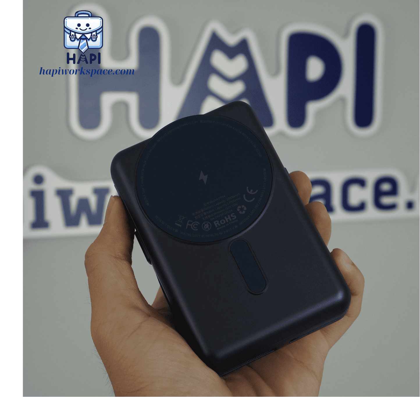 Sạc dự phòng hàng chính hãng WiWU Trunk Series 5-in-1 Wi-PP04, cáp C/L, sạc không dây 15W