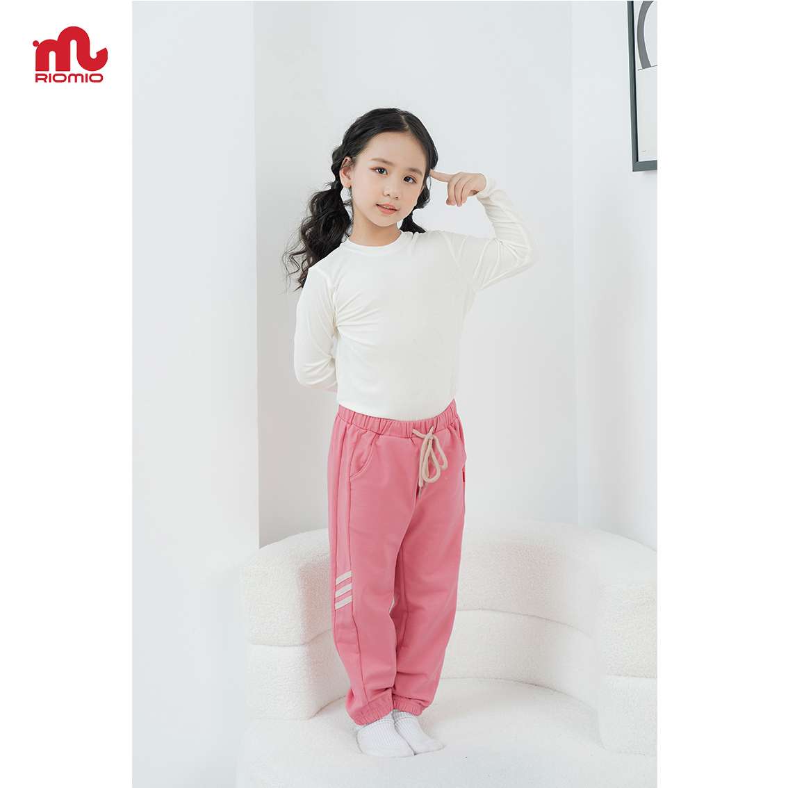 Quần nỉ da cá unisex thu đông RIOMIO 2-11 tuổi size (-) mềm mại ấm áp cho bé đi chơi đi học - RQ322