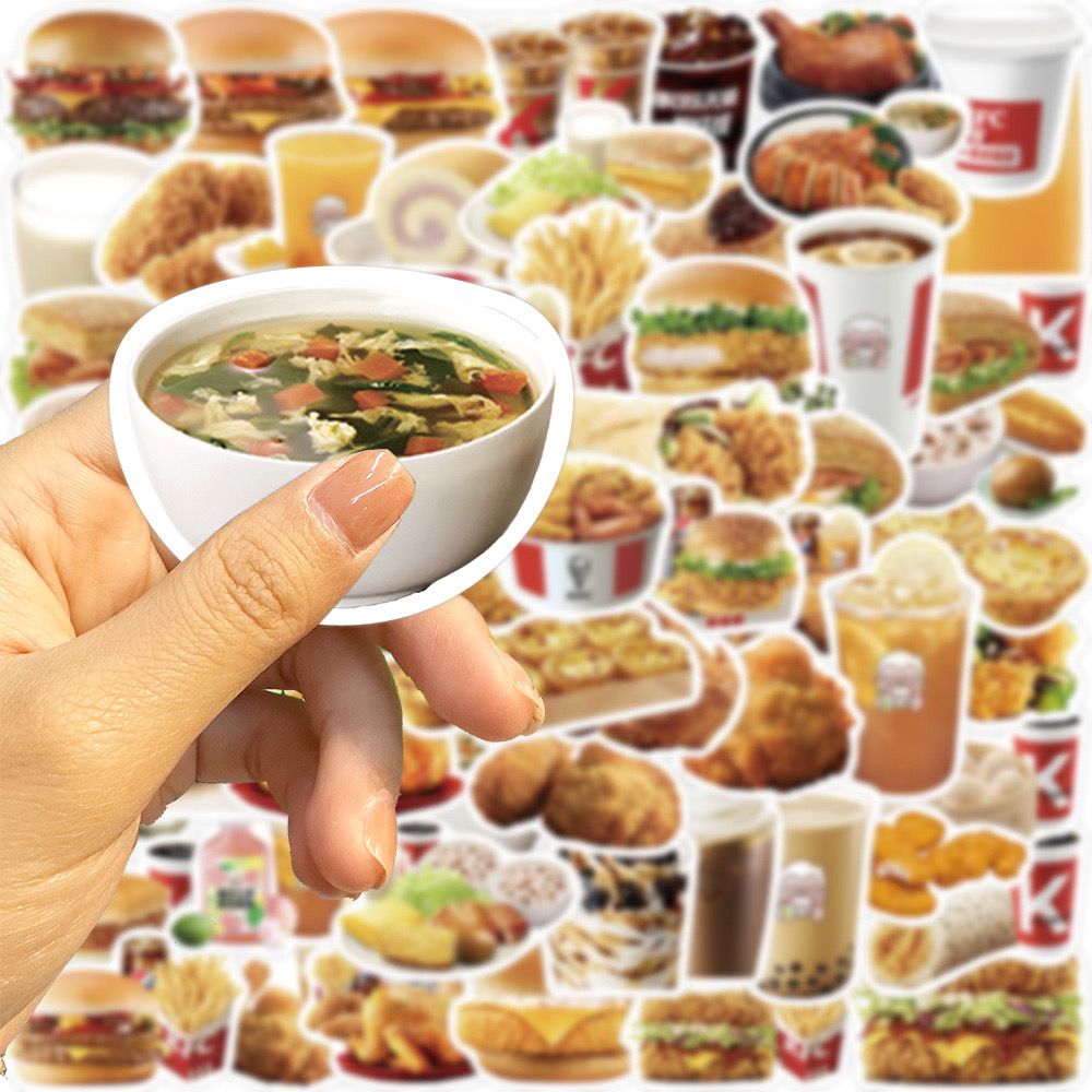 Bộ 64 Sticker Thức Ăn Nhanh Hấp Dẫn
