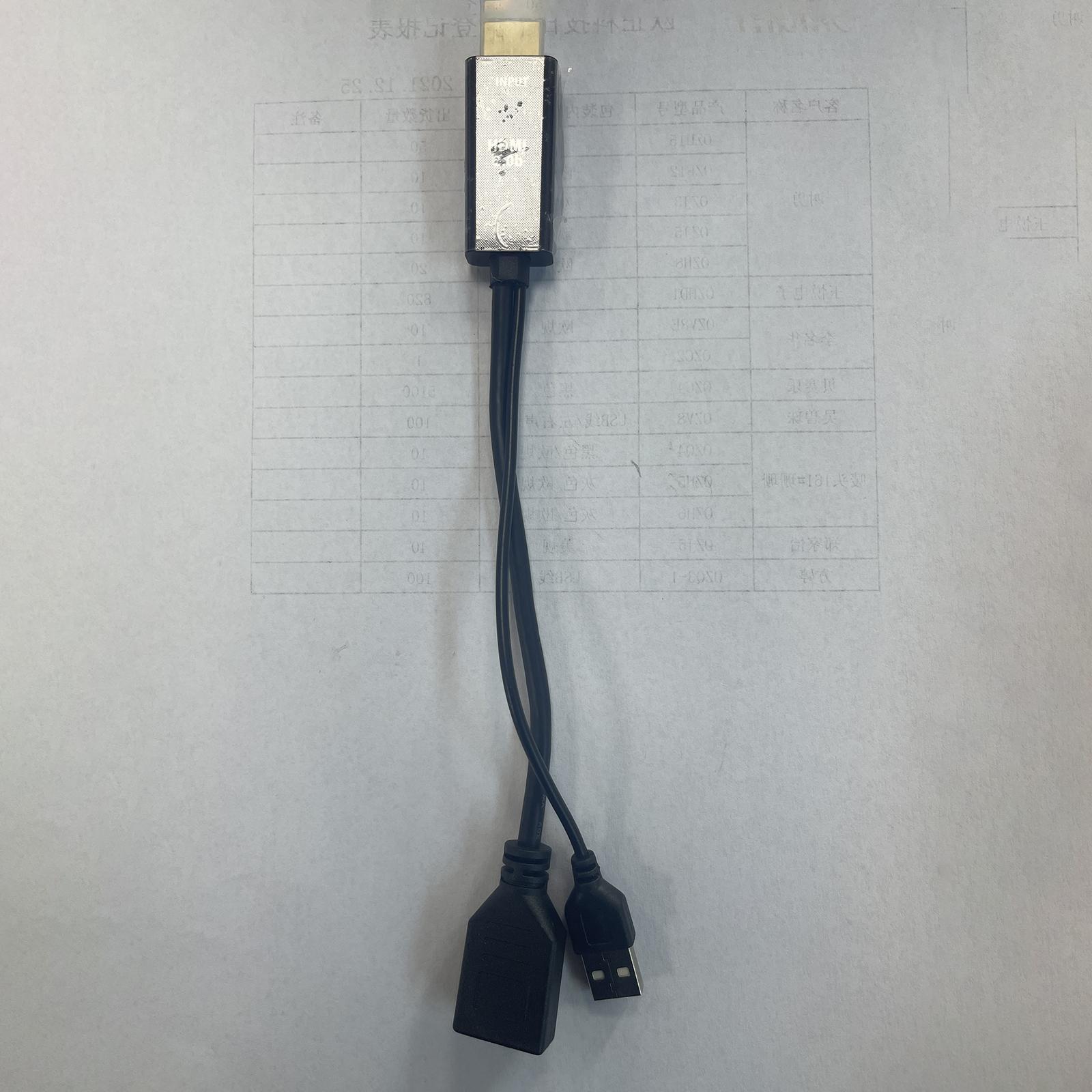HDMI to DisplayPort Adapter Converter Cable Connector 1080P 4K with USB