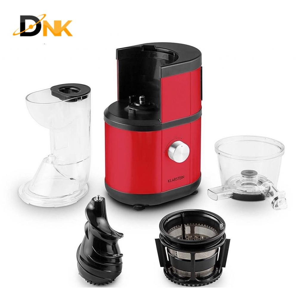 Máy Ép Trái Cây Chậm Klarstein Fruitberry Slow Juicer 400W, Red - CAM KẾT HÀNG NHẬP KHẨU CHÍNH HÃNG BỞI DNK