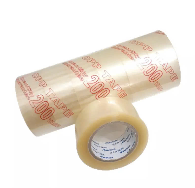 [Xả Kho ] cuộn băng keo trong 200 yard, băng keo dán thùng, băng keo trong, siêu dính, khỗ 4.8 cm