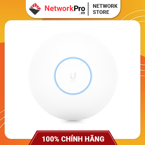 Bộ Phát WiFi UniFi U6 LR Hàng Chính Hãng - Tốc Độ 3 Gbps, Chịu Tải 300 User