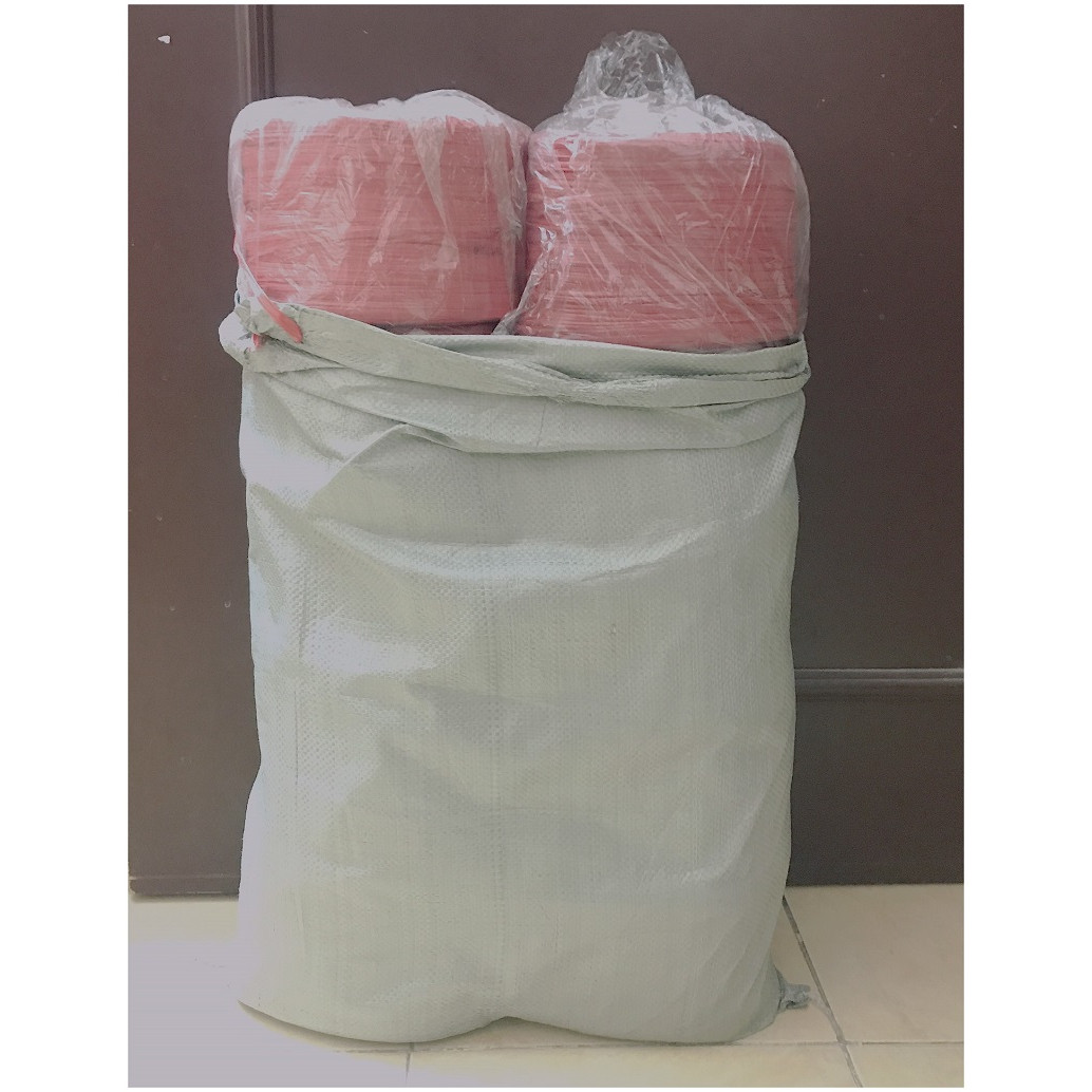 10 Cuộn Dây Nilong Buộc Hàng Màu Đỏ