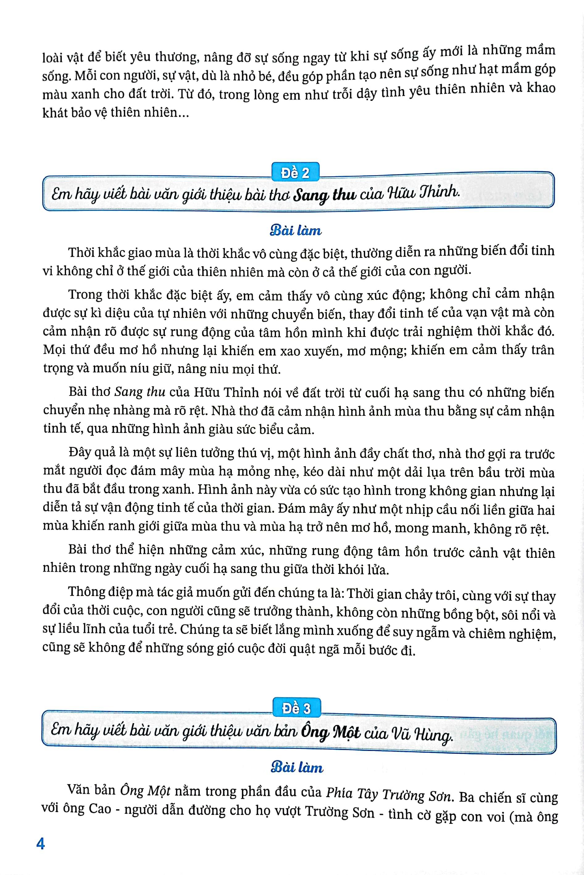 Những Bài Làm Văn Mẫu 7 - Tập 1