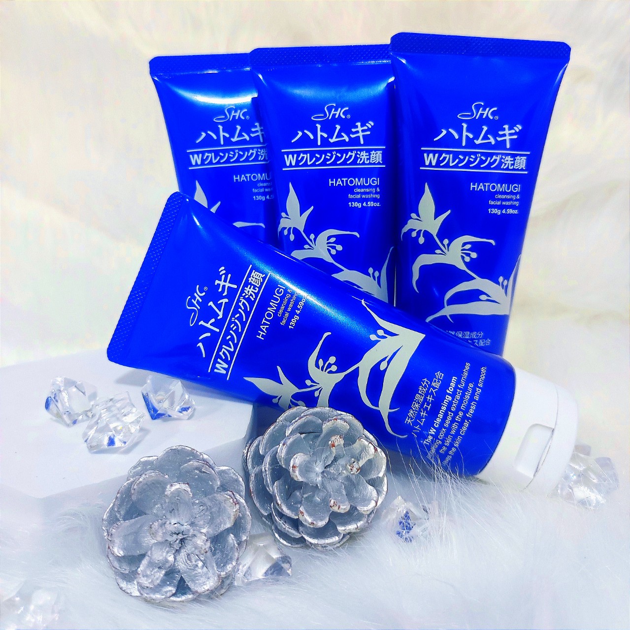 Sữa Rửa Mặt Tạo Bọt Tẩy Trang Da Shci Hatomugi The W Cleansing Foam