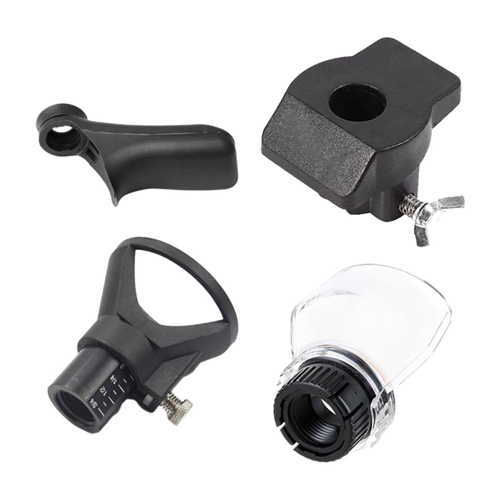 4Pcs Rotary Power Tool Kit Carving Attachment Grip Handle Grinding Set