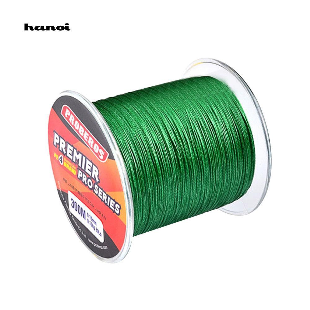 Cuộn dây câu cá PE dài 300M siêu bền tải trọng 6LB-100LB