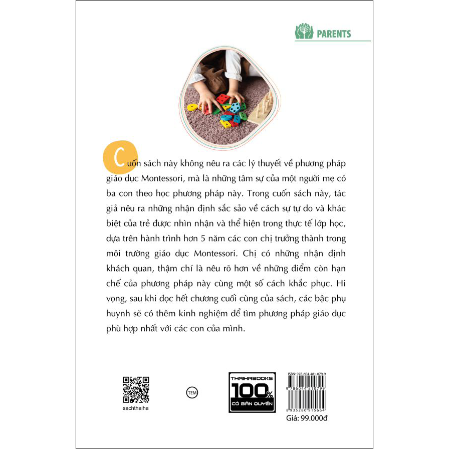 Sách Làm Phụ Huynh Của Trẻ Montessori - ảnh 3