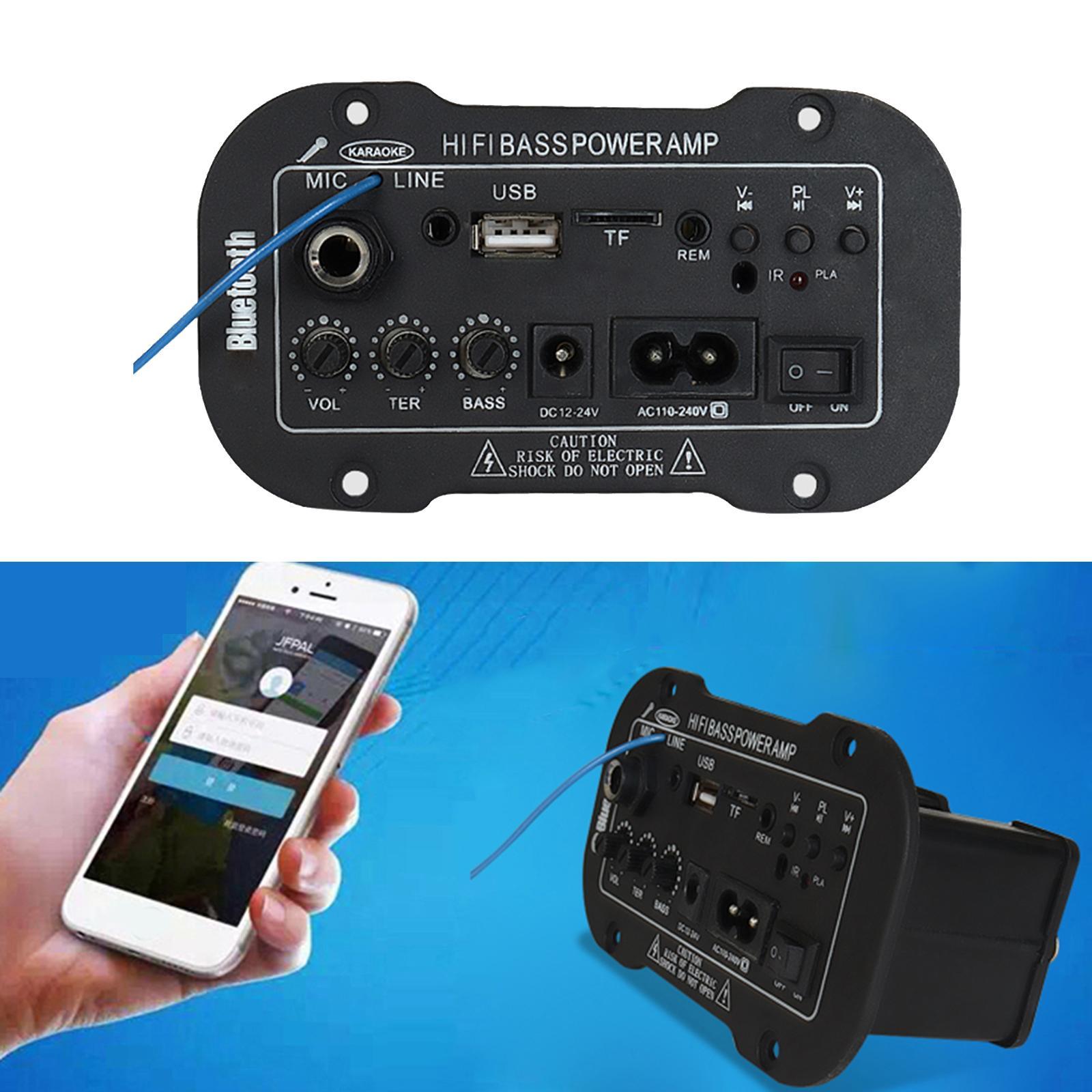 Bass Power  AMP Radio TF/USB Player DIY for Home Theater 220V