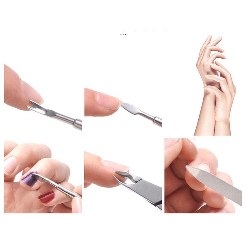 Bộ 9 Dụng Cụ Chăm Sóc Móng Chuyên Nghiệp - Set 9 Món MANICURE Làm Từ Thép Không Gỉ Cao Cấp Công Nghệ Đức