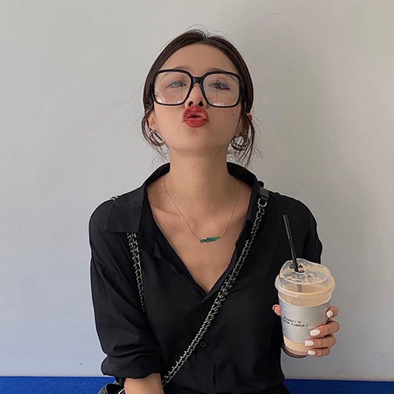 Mắt Kính Gọng Vuông Phong Cách Hàn Quốc Cá Tính