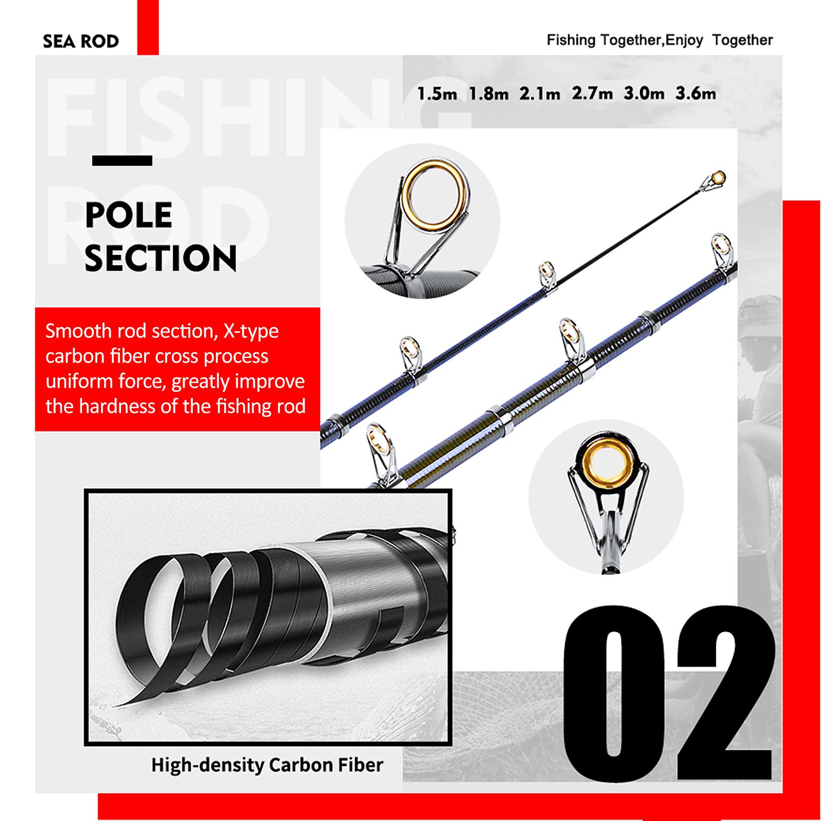 Cần câu cá di động Soltralight bằng sợi carbon có thể điều chỉnh