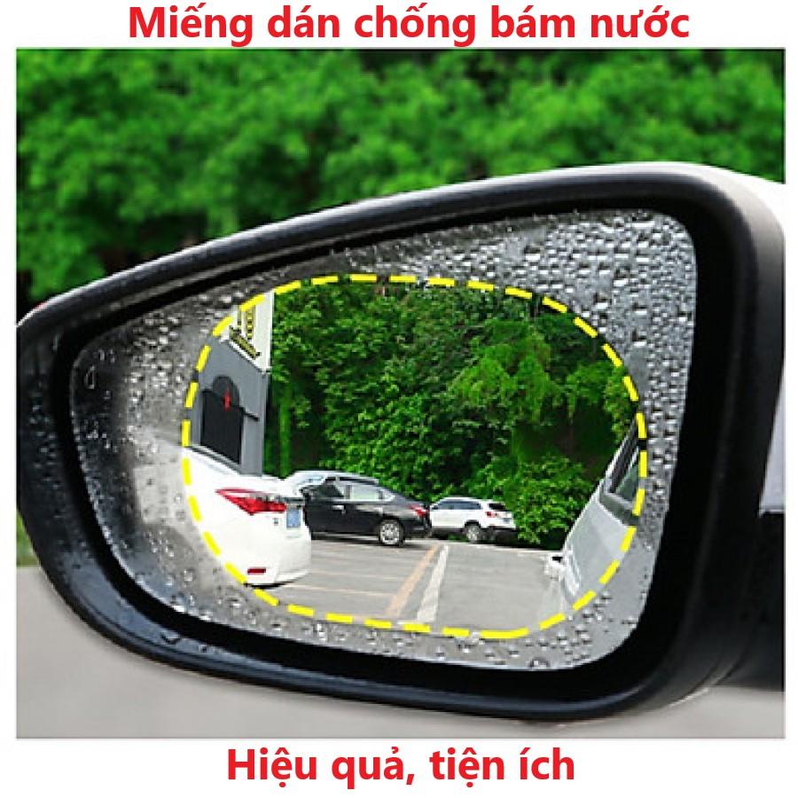 Bộ 02 Miếng dán chống bám nước gương chiếu hậu Xe hơi , xe Ô tô , Gương xe máy (Hàng cao cấp)