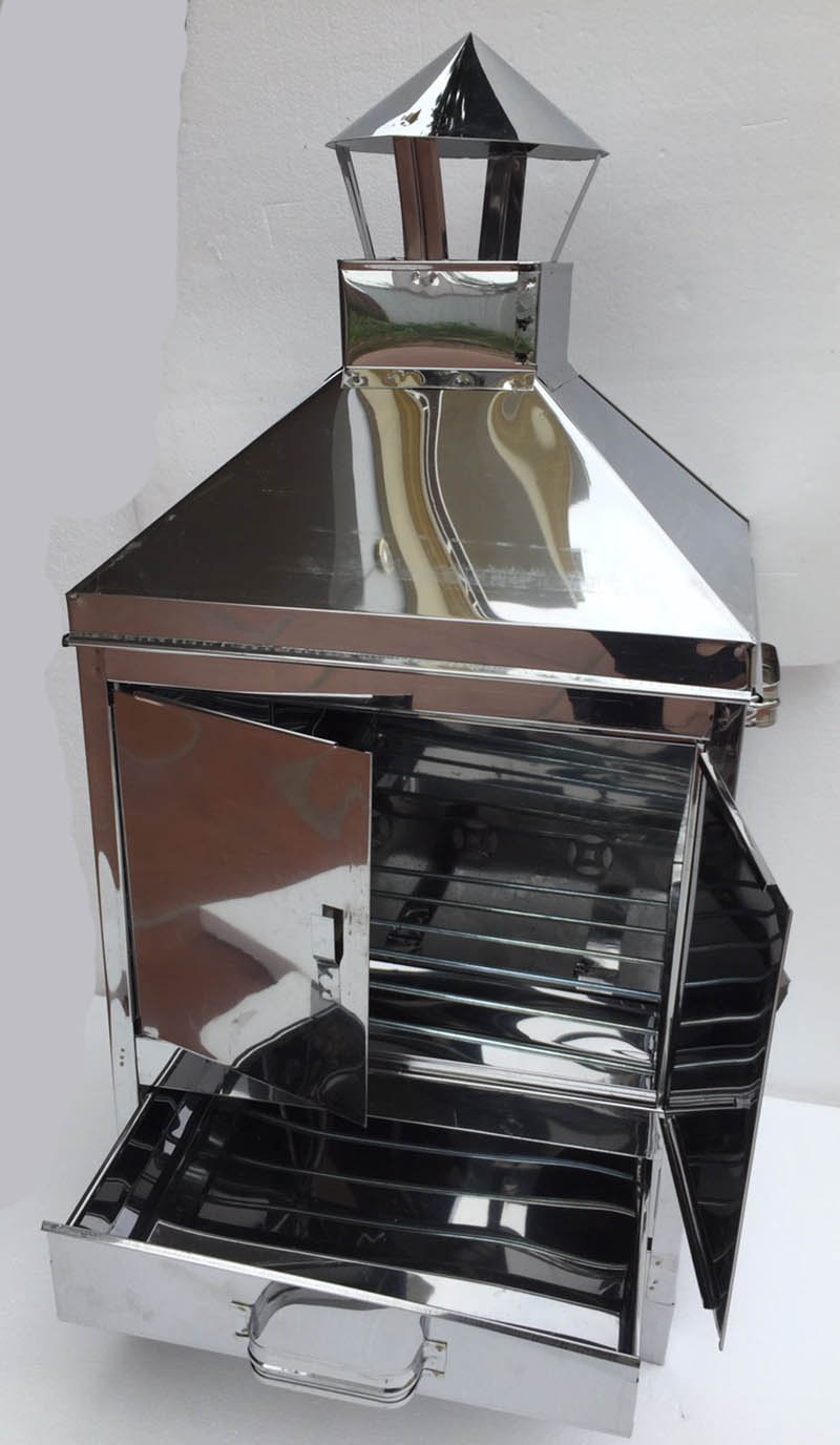 Lò đốt hóa vàng mã kiểu vuông 2 cửa inox không han gỉ bền đẹp tiện dụng.