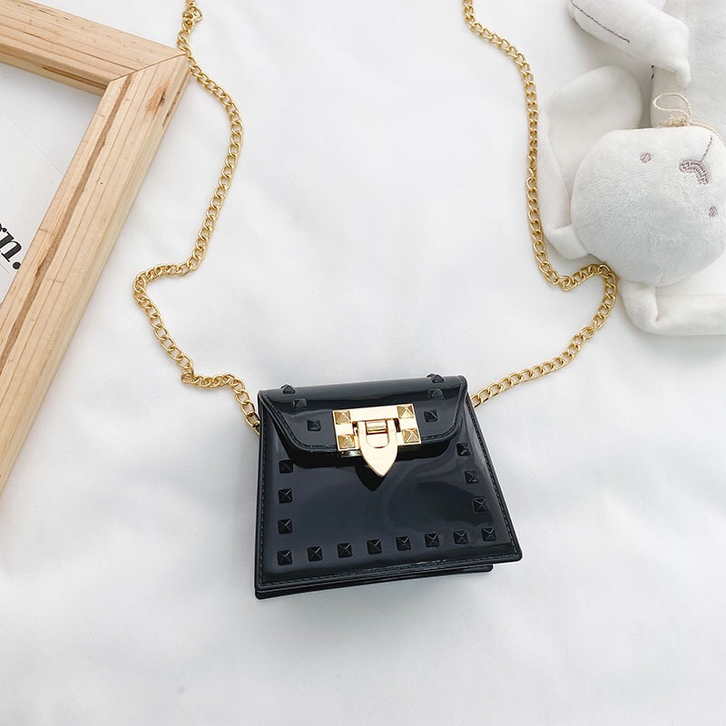 Túi nhựa đinh mini kèm dây đeo chéo cho bé hay người lớn đều đẹp