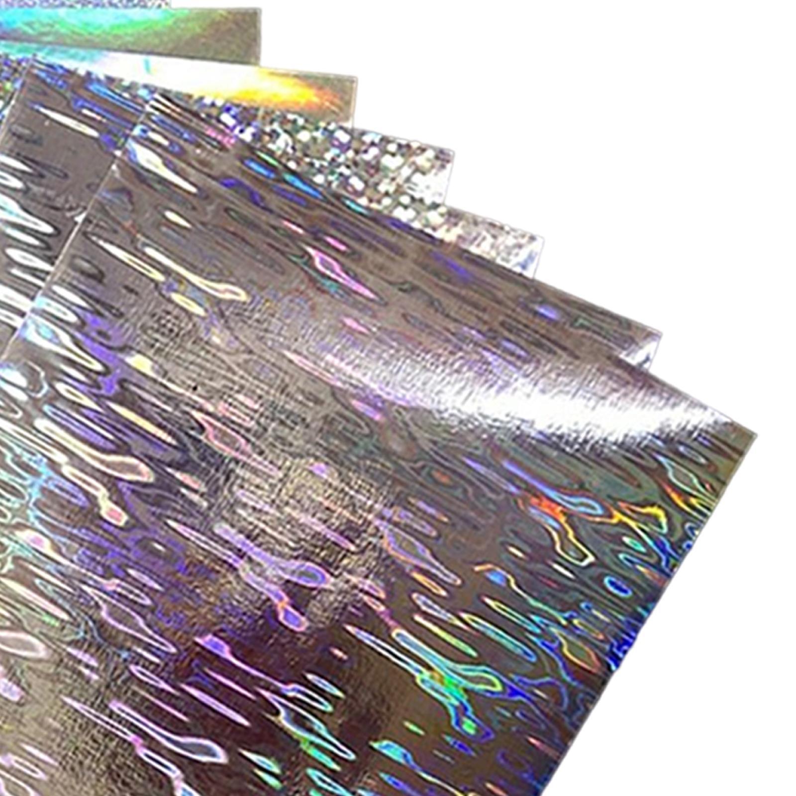 18x Fishing Sticker Paper Flasher Self-Adhesive Holographic Flashing Tape