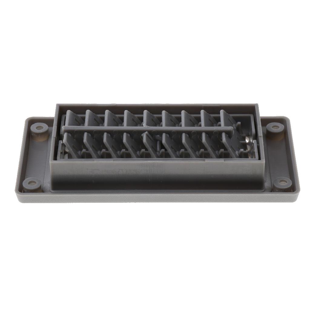 4xCar Marine RV Boat AC Air Conditioning Linear Ventilation Grille Cover Ducted Gray