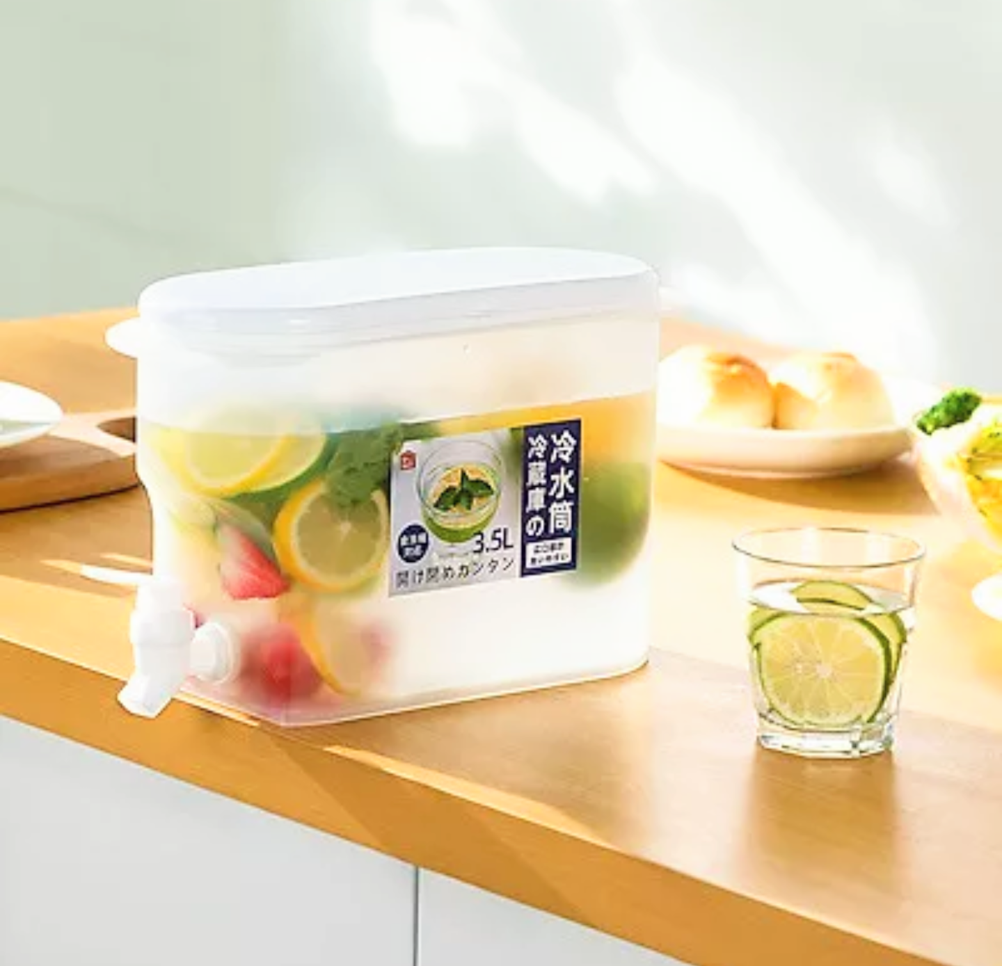 SIÊU CẤP VỚI BÌNH ĐỰNG NƯỚC CÓ VÒI XÃ NƯỚC ĐỂ TỦ LẠNH 3.5L TIỆN DỤNG LOẠI DẦY ĐẸP HÀNG CHUẨN